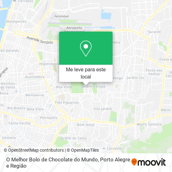 O Melhor Bolo de Chocolate do Mundo mapa