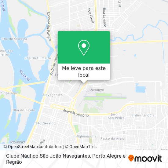 Clube Náutico São João Navegantes mapa