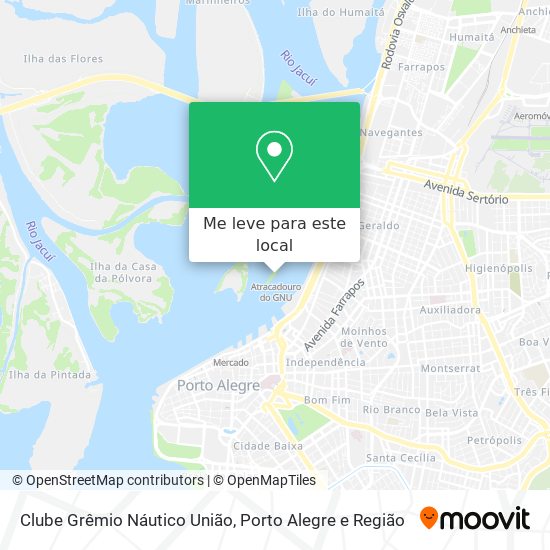 Clube Grêmio Náutico União mapa