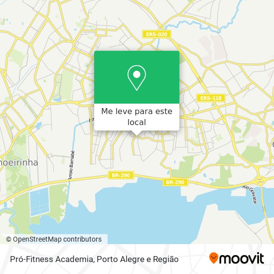 Pró-Fitness Academia mapa