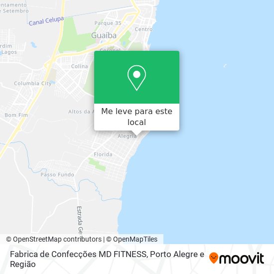 Fabrica de Confecções MD FITNESS mapa