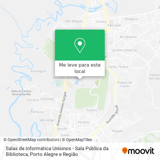 Salas de Informática Unisinos - Sala Pública da Biblioteca mapa