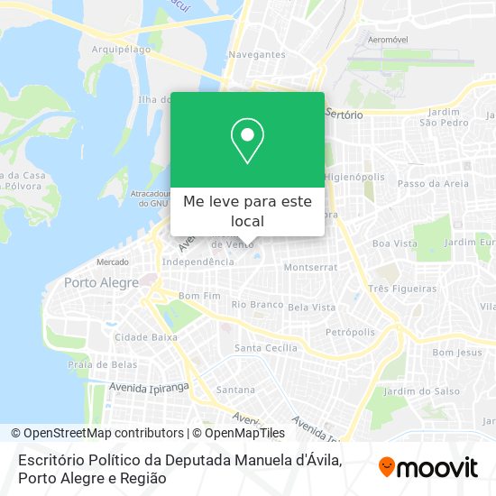 Escritório Político da Deputada Manuela d'Ávila mapa