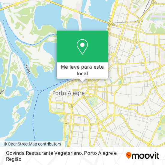 Govinda Restaurante Vegetariano mapa