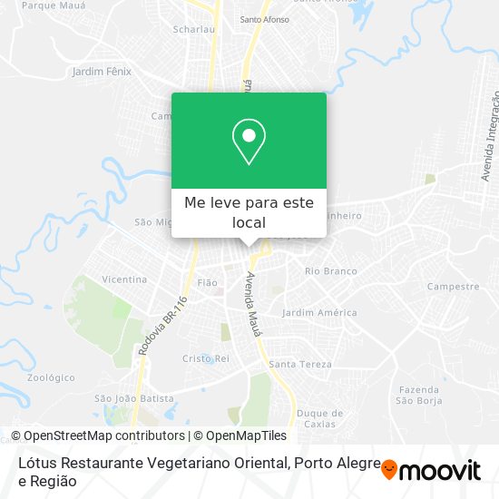 Lótus Restaurante Vegetariano Oriental mapa