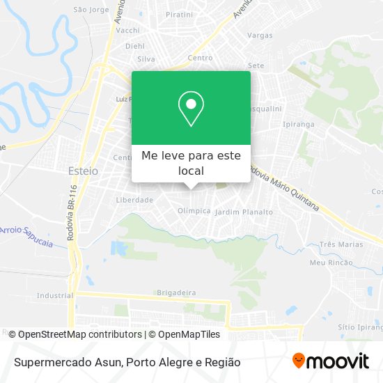 Supermercado Asun mapa