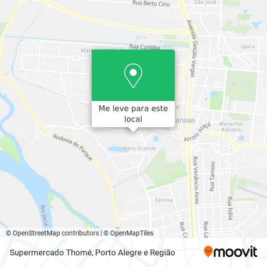 Supermercado Thomé mapa