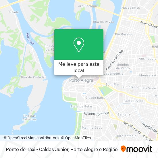 Ponto de Táxi - Caldas Júnior mapa