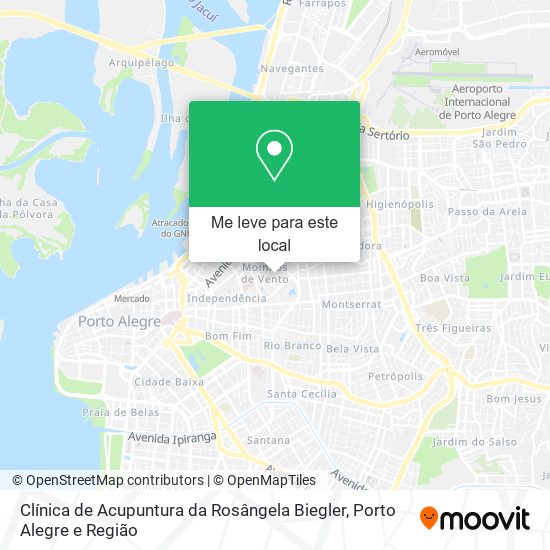 Clínica de Acupuntura da Rosângela Biegler mapa