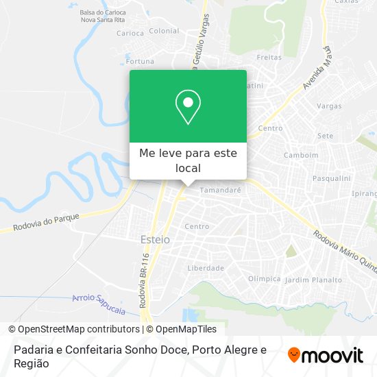 Padaria e Confeitaria Sonho Doce mapa