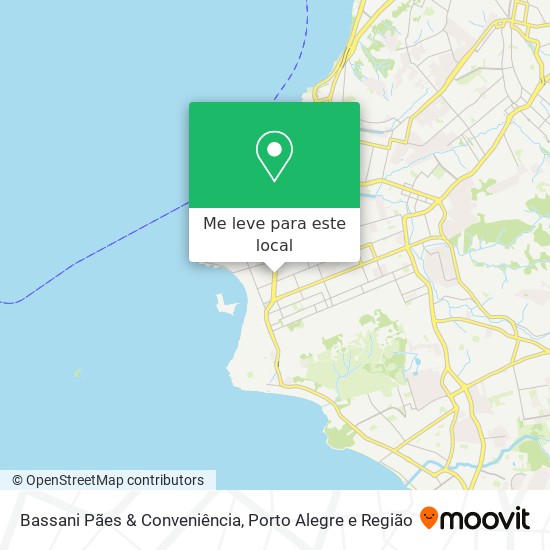 Bassani Pães & Conveniência mapa