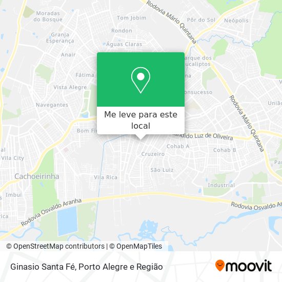 Ginasio Santa Fé mapa