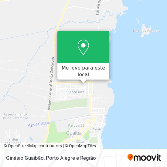Ginásio Guaibão mapa