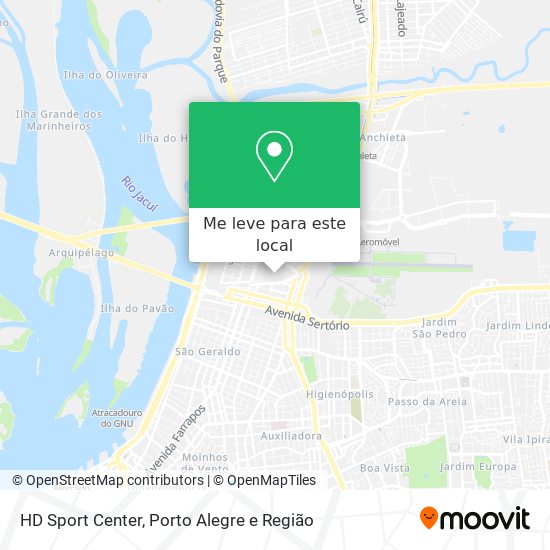 HD Sport Center mapa