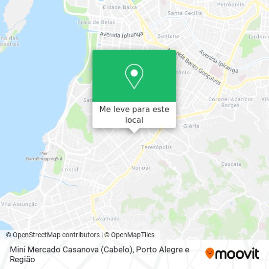 Mini Mercado Casanova (Cabelo) mapa