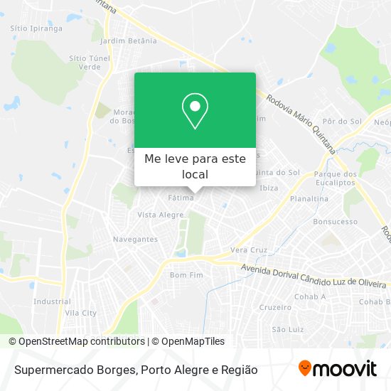 Supermercado Borges mapa