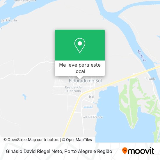 Ginásio David Riegel Neto mapa