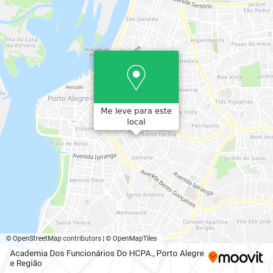 Academia Dos Funcionários Do HCPA. mapa