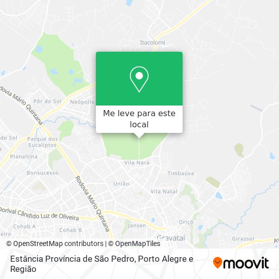 Estância Província de São Pedro mapa