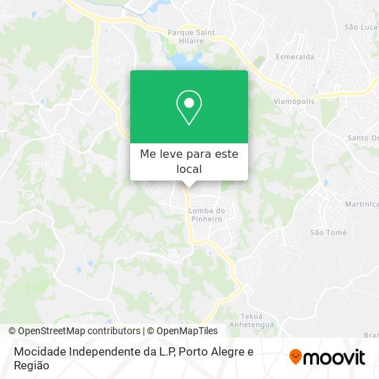 Mocidade Independente da L.P mapa