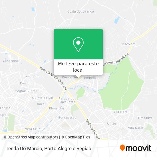 Tenda Do Márcio mapa