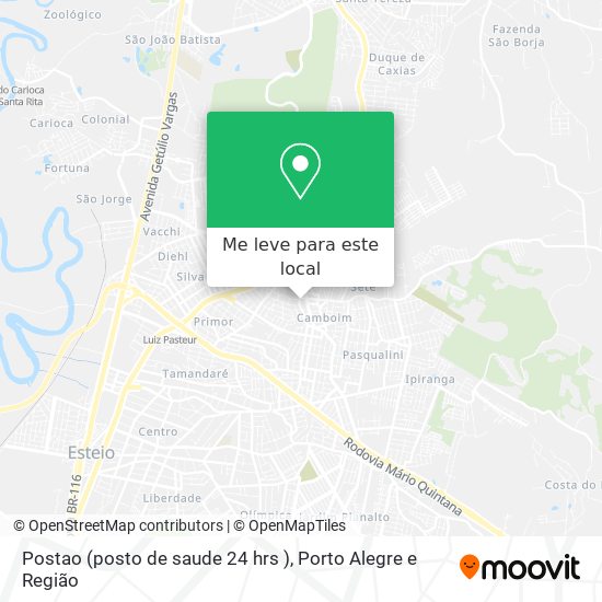 Postao (posto de saude 24 hrs ) mapa