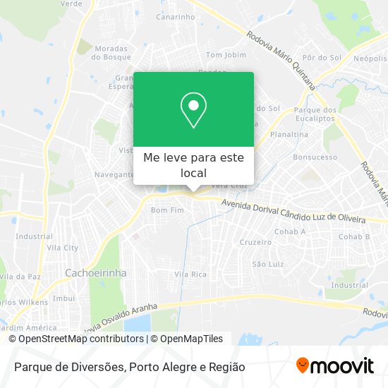 Parque de Diversões mapa