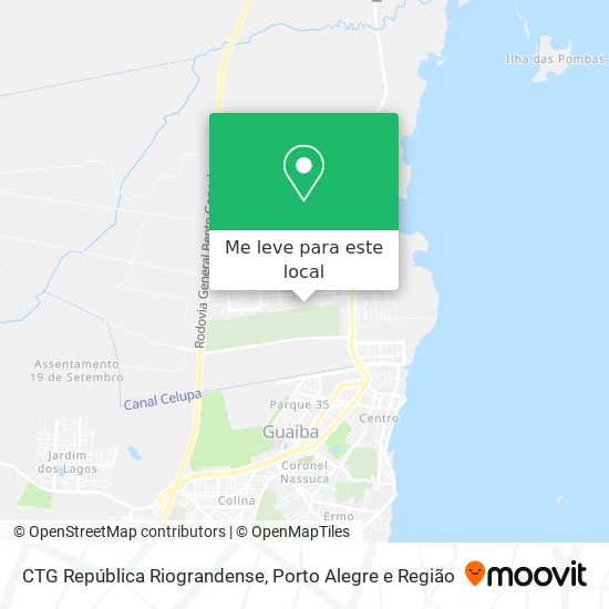 CTG República Riograndense mapa