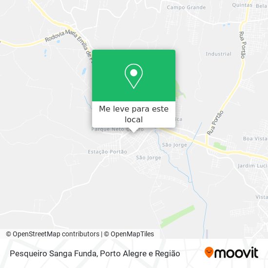 Pesqueiro Sanga Funda mapa