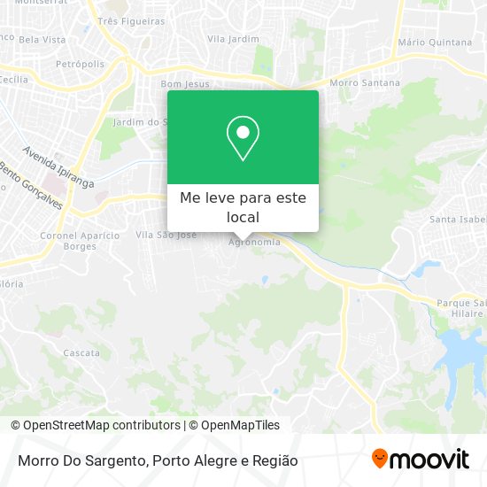 Morro Do Sargento mapa