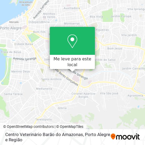 Centro Veterinário Barão do Amazonas mapa