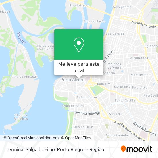 Terminal Salgado Filho mapa