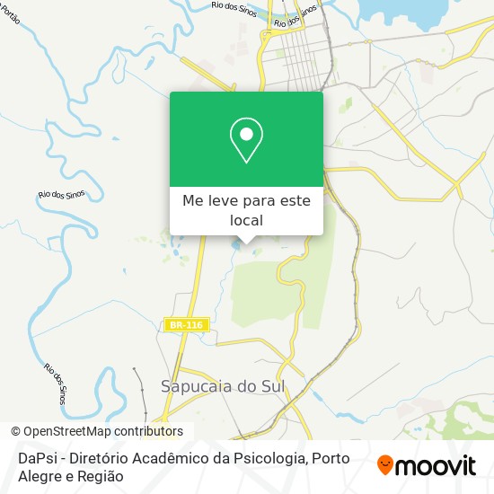 DaPsi - Diretório Acadêmico da Psicologia mapa