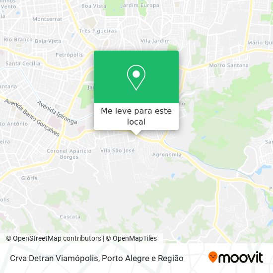 Crva Detran Viamópolis mapa