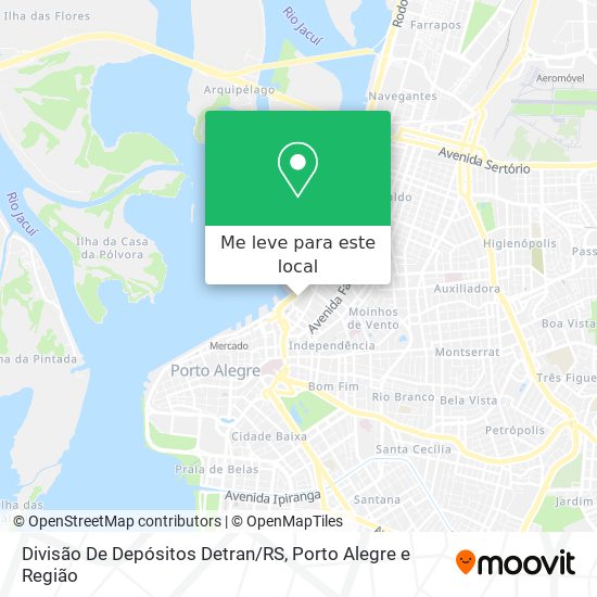 Divisão De Depósitos Detran/RS mapa