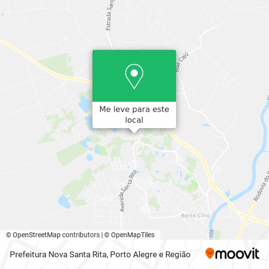 Prefeitura Nova Santa Rita mapa