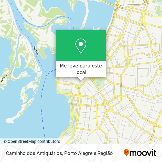 Caminho dos Antiquários mapa