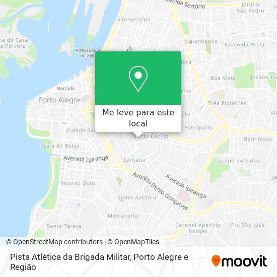 Pista Atlética da Brigada Militar mapa