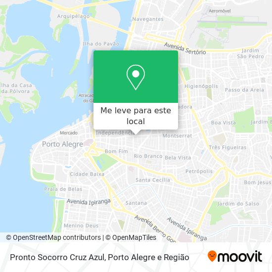 Pronto Socorro Cruz Azul mapa