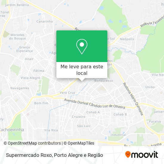 Supermercado Roxo mapa