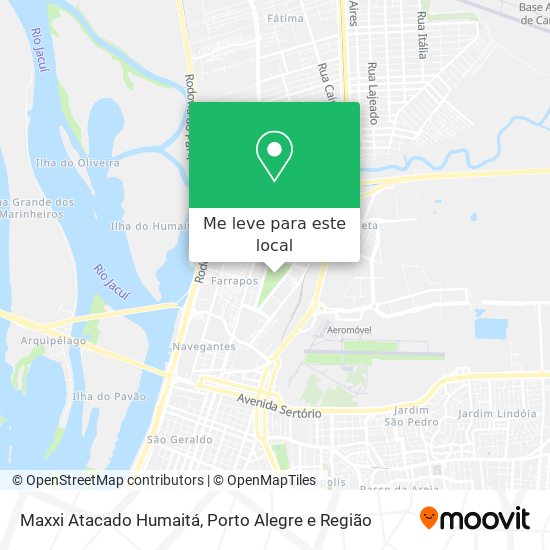 Maxxi Atacado Humaitá mapa