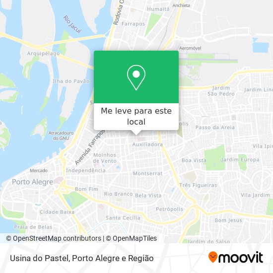 Usina do Pastel mapa