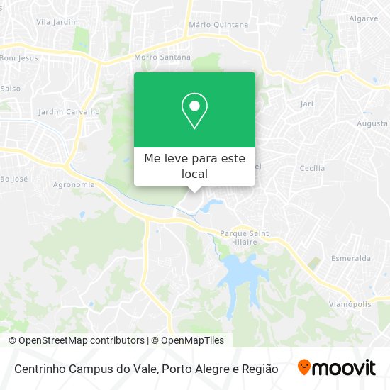 Centrinho Campus do Vale mapa