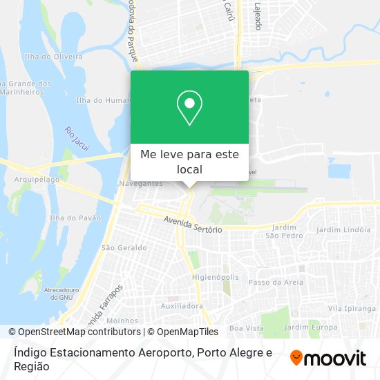 Índigo Estacionamento Aeroporto mapa