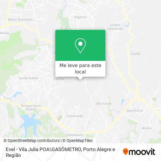 Evel - Vila Julia POA\GASÔMETRO mapa
