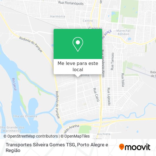 Transportes Silveira Gomes TSG mapa
