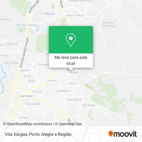 Vila Vargas mapa