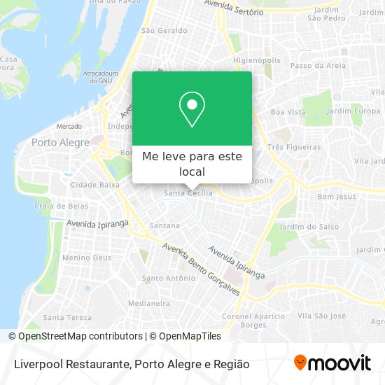 Liverpool Restaurante mapa