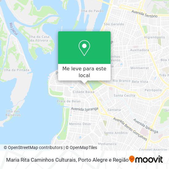 Maria Rita Caminhos Culturais mapa