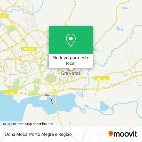 Dona Moça mapa